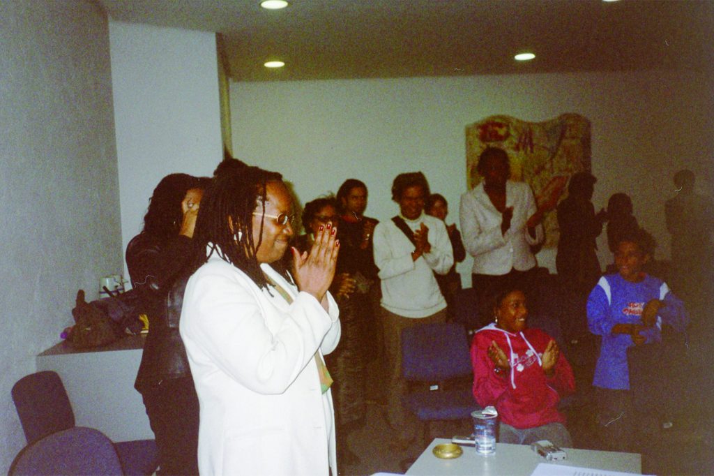 Sueli na defesa de sua tese de doutorado, em 9 de agosto de 2005.