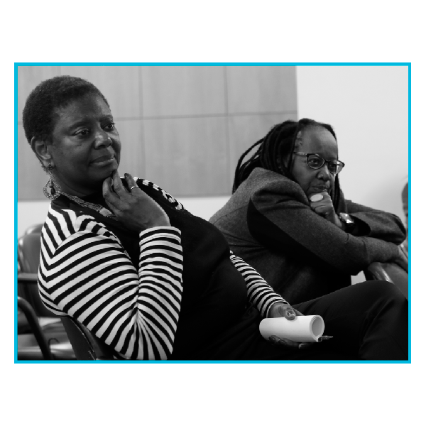 Sueli Carneiro e Sonia Nascimento no seminário “Gênero, raça e pobreza